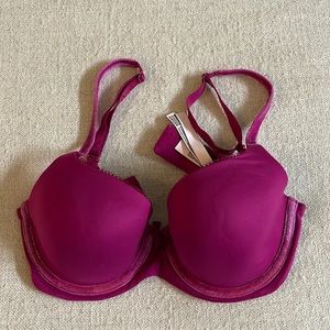 Pink/Magenta Sparkly Lined Demi Bra - Body by VS